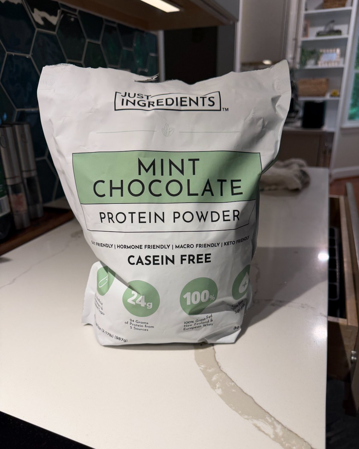 Just Ingredients Mint Chocolate Protein Powder